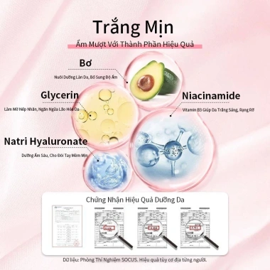 Mặt Nạ Tay Nicotinamide 8 miếng Dưỡng ẩm, trắng da, chống nhăn, 120k 3 Mặt Nạ Tay Nicotinamide 8 miếng Dưỡng ẩm, trắng da, chống nhăn, 120k 3