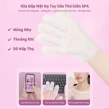 Mặt Nạ Tay Nicotinamide 8 miếng Dưỡng ẩm, trắng da, chống nhăn, 120k 4 Mặt Nạ Tay Nicotinamide 8 miếng Dưỡng ẩm, trắng da, chống nhăn, 120k 4