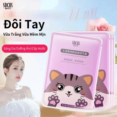 Mặt Nạ Tay Nicotinamide 8 miếng Dưỡng ẩm, trắng da, chống nhăn, 120k