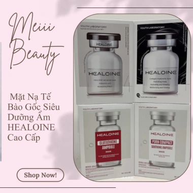 Mặt Nạ Tế Bào Gốc Siêu Dưỡng Ẩm HEALOINE Cao Cấp Hàn Quốc - Full 10 miếng 185k
