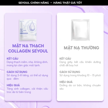 Mặt Nạ Thạch Collagen SEYOUL Căng Bóng Da Cấp Ẩm Mịn Màng Combo 3 Hộp 997k