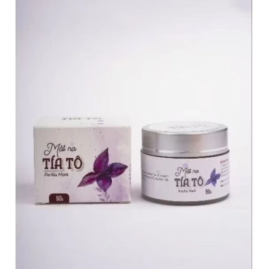 Mặt nạ tía tô 50gr - Hoa hồng hữu cơ, da trắng, mịn, nhỏ lỗ chân lông, giảm mụn