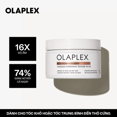 Mặt nạ tóc Olaplex Rich Hydration: cấp ẩm sâu, kiểm soát xơ rối, giá ưu đãi 1.134.000₫