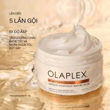 Mặt nạ tóc Olaplex Rich Hydration: cấp ẩm sâu, kiểm soát xơ rối, giá ưu đãi 1.134.000₫