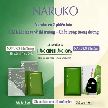 Mặt nạ Tràm Trà Naruko 8 miếng 26g Tea Tree kiểm soát dầu & mụn COD Tết 248k 4
