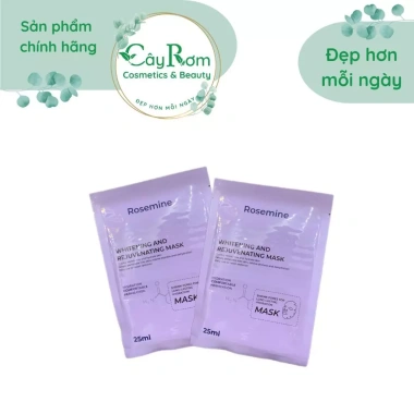 Mặt Nạ Trắng Da Rosemine 10 Miếng - Whitening & Rejuvenating, Giá 129k