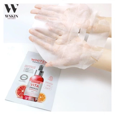 Mặt nạ trắng da Wskin Premium 10 miếng - Giảm thâm nám, dưỡng ẩm, làm sáng da 3