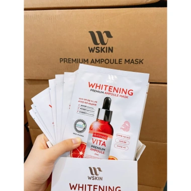 Mặt nạ trắng da Wskin Premium 10 miếng - Giảm thâm nám, dưỡng ẩm, làm sáng da 6