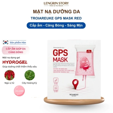 Mặt Nạ Troiareuke GPS Mask Red - Độ ẩm sâu, Da căng bóng, Sáng mịn, 1 miếng 320k