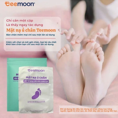 Mặt Nạ Ủ Chân Teemoon 2 Đôi Tẩy Tế Bào Chết, Chống Lão Hóa, Ngừa Nứt Nẻ, Hương Lavender - Giá Ưu Đãi