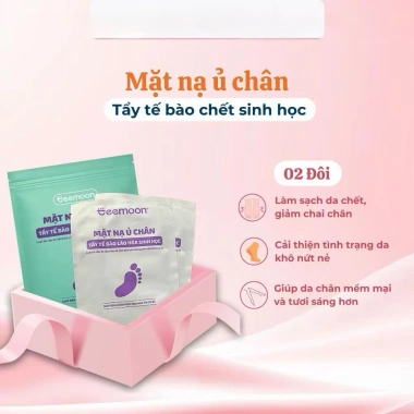 Mặt Nạ Ủ Chân Teemoon 3 Đôi - Tẩy Tế Bào Chết, Chống Lão Hóa, Chống Nứt Nẻ, Hương Lavender, 100k