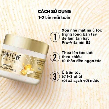 Mặt nạ ủ tóc Pantene Miracles Intensive Treatment 300ml - Dưỡng sâu, giảm gãy, chỉ 229.000 VND