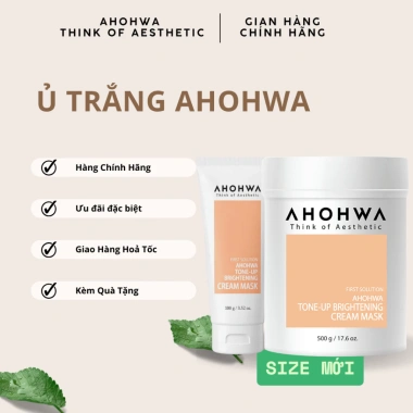 Mặt Nạ Ủ Trắng Ahohwa Tone-up Brightening Cream 500g - Dưỡng Trắng, Sáng Da, Giảm Giá 1.495.200, Kèm Quà