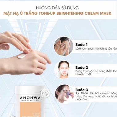 Mặt Nạ Ủ Trắng Ahohwa Tone-up Brightening Cream 500g - Dưỡng Trắng, Sáng Da, Giảm Giá 1.495.200, Kèm Quà