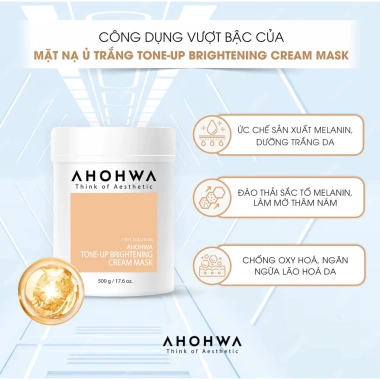 Mặt Nạ Ủ Trắng Ahohwa Tone-up Brightening Cream 500g - Dưỡng Trắng, Sáng Da, Giảm Giá 1.495.200, Kèm Quà