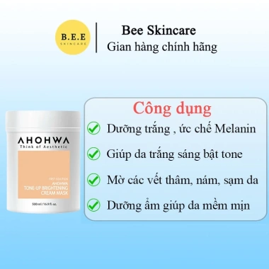 Mặt Nạ Ủ Trắng AHOHWA Tone-Up Brightening Cream Dưỡng Âm, Trắng Da, Mờ Thâm - Giá chỉ 91.000