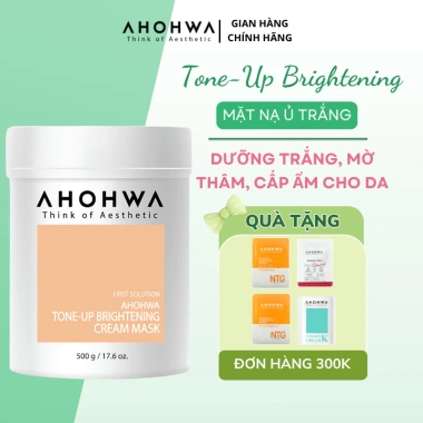 Mặt nạ ủ trắng AHOHWA Tone‑Up 500g Dưỡng trắng tự nhiên, giảm thâm nám, 285.000₫