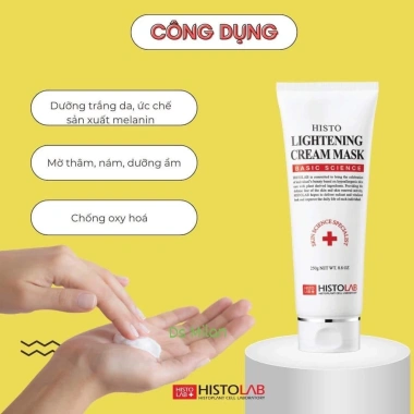 Mặt nạ ủ trắng da sinh học Histolab Lightening Cream Mask – Giảm thâm nám, làm sáng da, giá 450.000 5 Mặt nạ ủ trắng da sinh học Histolab Lightening Cream Mask – Giảm thâm nám, làm sáng da, giá 450.000 5