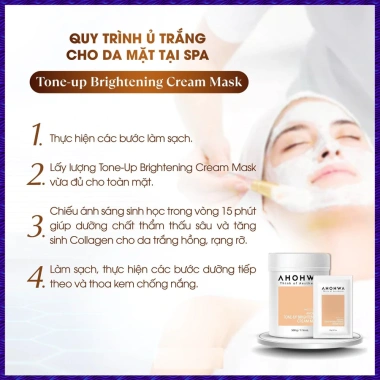 Mặt Nạ Ủ Trắng Dạng Kem Ahohaw Tone-Up Brightening Cream - Da Trắng Sáng, Bật Tone, Cải Thiện Sắc Tố 332k