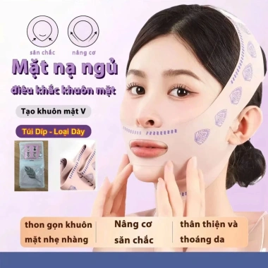 Mặt nạ vải nâng cơ 3D V‑line cằm thon gọn, chống chảy xệ hiệu quả - GlowNest Mặt nạ vải nâng cơ 3D V‑line cằm thon gọn, chống chảy xệ hiệu quả - GlowNest