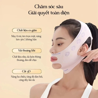 Mặt nạ vải nâng cơ 3D V‑line cằm thon gọn, chống chảy xệ hiệu quả - GlowNest 5 Mặt nạ vải nâng cơ 3D V‑line cằm thon gọn, chống chảy xệ hiệu quả - GlowNest 5