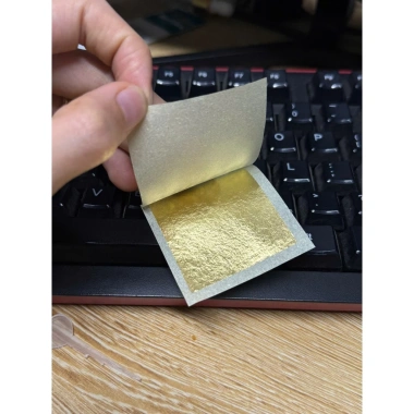 Mặt nạ vàng lá 24k 4x4cm - Tan nhanh, làm sáng da, giảm giá 150.000đ