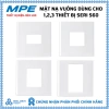 Mặt nạ vuông MPE 86x86mm cho Seri S60 - Phù hợp 1-3 thiết bị, giá 15.000 VND