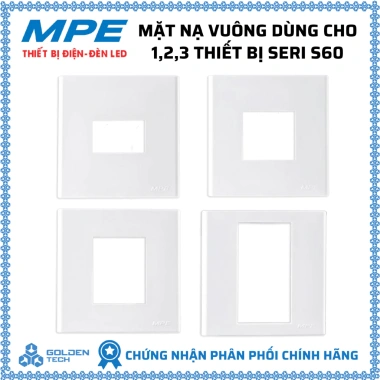 Mặt nạ vuông MPE 86x86mm cho Seri S60 - Phù hợp 1-3 thiết bị, giá 15.000 VND