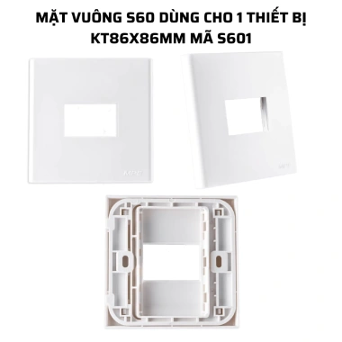 Mặt nạ vuông MPE 86x86mm cho Seri S60 - Phù hợp 1-3 thiết bị, giá 15.000 VND
