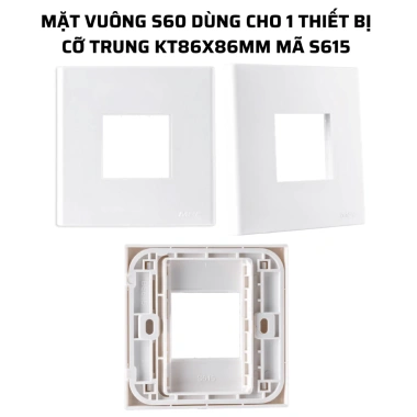 Mặt nạ vuông MPE 86x86mm cho Seri S60 - Phù hợp 1-3 thiết bị, giá 15.000 VND