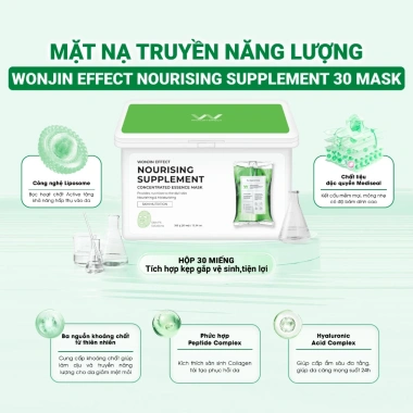 Mặt nạ Wonjin Effect 30 miếng - Dưỡng trắng sáng, chống lão hóa, chính hãng Hàn Quốc, giá 405.800₫ 3