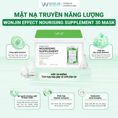 Mặt nạ Wonjin Effect 30 miếng Hàn Quốc - Phục hồi cấp ẩm làm dịu sáng da - 369.000 VND