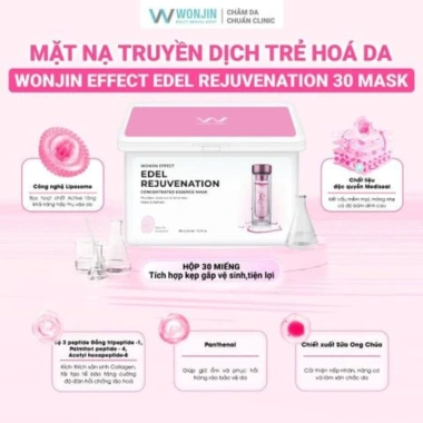 Mặt nạ Wonjin Effect Hàn Quốc 30 miếng 350g - Giá 425.000đ, dưỡng ẩm, làm sáng