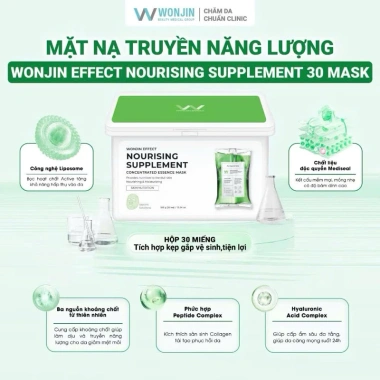 Mặt nạ Wonjin Effect Nourising 30 miếng xanh lá - Truyền năng lượng, giá 405.000đ