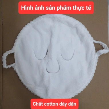 Mặt nạ xông hơi cotton mềm mịn điều chỉnh nhiệt ủ ấm, lạnh, nóng spa chăm sóc da tái sử dụng 26.550₫