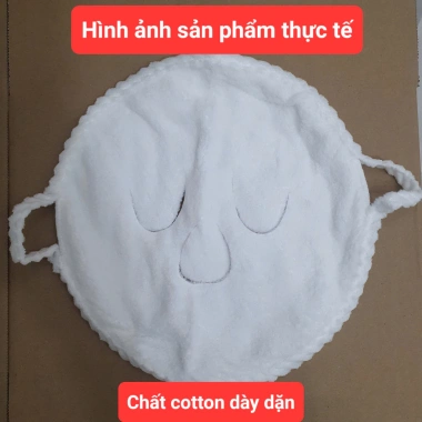 Mặt nạ xông hơi cotton mềm mịn điều chỉnh nhiệt ủ ấm, lạnh, nóng spa chăm sóc da tái sử dụng 26.550₫