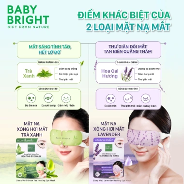 Mặt Nạ Xông Hơi Mắt Trà Xanh Baby Bright - Giảm Giá, Ngủ Ngon, Chỉ 32.000đ 4