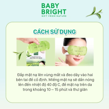 Mặt Nạ Xông Hơi Mắt Trà Xanh Baby Bright - Giảm Giá, Ngủ Ngon, Chỉ 32.000đ 7