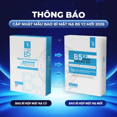 Mặt nạ Yuejin B5 Repair Control EGF 10 miếng - Cấp ẩm đa tầng, phục hồi & làm dịu da