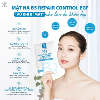 Mặt Nạ Yuejin B5 Repair Control EGF - Cấp ẩm đa tầng, phục hồi, làm dịu da chỉ 59.740₫