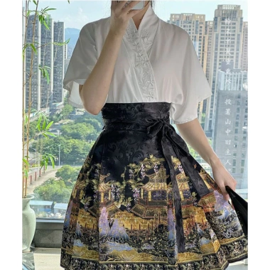 Mặt ngựa váy & áo ngắn phong cách cổ đại Trung Hoa cho học sinh và người lớn, giá ưu đãi 145.941₫ 5 Mặt ngựa váy & áo ngắn phong cách cổ đại Trung Hoa cho học sinh và người lớn, giá ưu đãi 145.941₫ 5