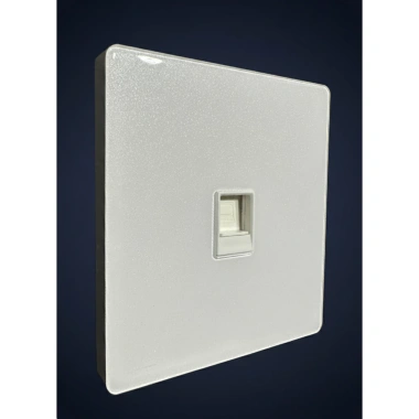 Mặt ổ cắm vuông gương trắng 90x86mm chuẩn Châu Âu ePioneer SG Series 66.000₫