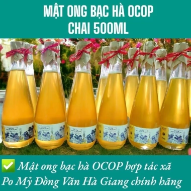 Mật Ong Bạc Hà Nguyên Chất OCOP Hà Giang 500ml Giá Rẻ Chỉ 200k 2