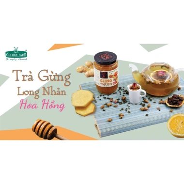 Mật ong chanh gừng sả hoa nhài 450g - Tăng đề kháng, detox, vị Á, chỉ 78.000₫