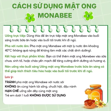 Mật ong chanh gừng sấy thăng hoa Monabee - Giảm cân, làm đẹp, dưỡng da 6