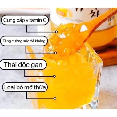 Mật ong chanh Hàn Quốc mẫu mới 1kg - Giảm 165k, tăng sức đề kháng, vitamin C 5