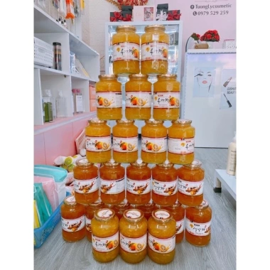 Mật ong chanh Hàn Quốc mẫu mới 1kg - Giảm 165k, tăng sức đề kháng, vitamin C 6