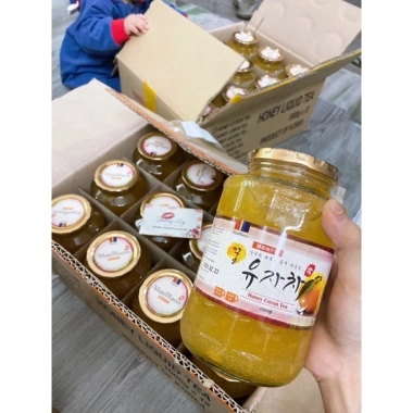Mật ong chanh Hàn Quốc mẫu mới 1kg - Giảm 165k, tăng sức đề kháng, vitamin C 7