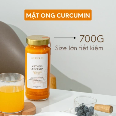 Mật Ong Curcumin Miele Premium 700g – Tốt Dạ Dày, Tăng Đề Kháng, Giá Giảm 520k