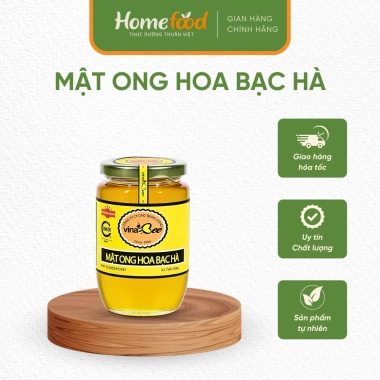 Mật ong hoa bạc hà Vinabee 100% nguyên chất 260-530g - Thơm dịu, giàu dinh dưỡng, tốt cho sức khỏe, giảm 17%